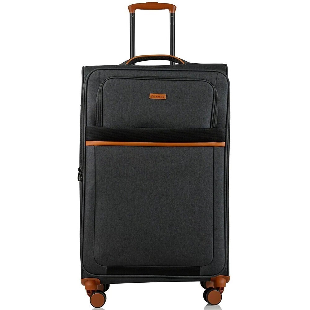 CHAMPS Classic II Collection 1-piece Softside Luggage  suitcase 20”Grey GREY
